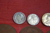 身辺整理・海峡植民地銀貨5枚ヴィクトリア銅貨3枚エドワード銅貨１枚セント4枚_画像2
