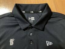 ★美品 NEWERA ニューエラ 横浜 DeNA ベイスターズ テックポロシャツ XL ダークネイビー ストレッチ 半袖シャツ BAYSTARS プロ野球_画像4