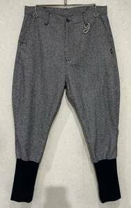 * gram glamb thousand bird pattern wool . hem rib pants 2 BJBD.C