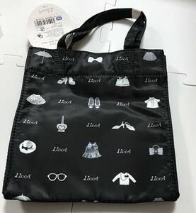 新品　タグ付き　LiccA totebag petit black　ハンドバッグ　トートバッグ　黒色　コスメ　ファッション　イラスト　　