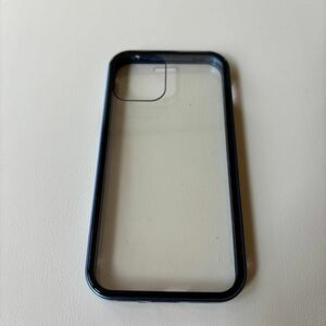 LOOF iPhone12 mini 強化ガラス 9h 全面保護 カバー アルミバンパー メタルケース 軽い 耐衝撃 簡単装着