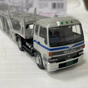 11043★未使用 TOMYTEC トミカリミテッドヴィンテージ ネオ 1/64 LV-N225b いすゞ810EX カートランスポーター 銀 アンチコASZ022トレーラの画像7