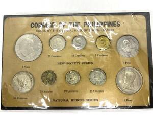10155★ coinage of the Philippines フィリピン硬貨セット 保管品 1971年 1972年 1974年 1976年 1980年 貨幣セット 長期保管品 現状品