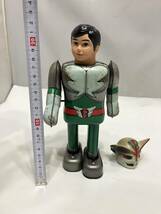 TIN TOY ROBOT POPY Barom 1 masudaya ポピー 超人バロム1 バロムワン 動作確認済 特撮ヒーロー 当時物ブリキ ゼンマイ歩行ロボット D491_画像10