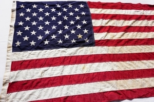 ◆ 50スター アメリカ国旗 星条旗 フラッグ インテリア 142×78㎝/ビンテージ オールド レトロ アメリカ雑貨 タペストリー 60's 70's