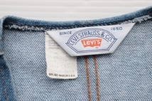 ◆ 70's USA製 Levi's リーバイス デニムベスト ボーイズ16 レディースサイズ/ビンテージ オールド アメリカ古着 レトロ オリジナル_画像3