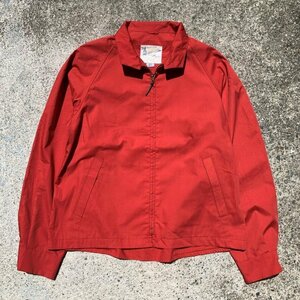 【M/L 40】LONDON FOG ハリントンジャケット スウィングトップ 赤無地■ビンテージ オールド レトロ アメリカ古着 70s ロンドンフォグ