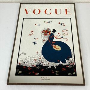 ヴォーグ VOGUE 当時物 鏡 パブミラー アンティーク レトロ 壁掛け インテリア 看板 女性