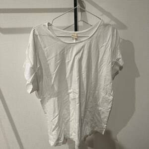 pastel leaf T-shirt big white 