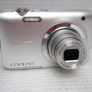 Nikon ニコン COOLPIX A100 クールピクス コンパクトデジタルカメラ シルバー デジカメ 動作品 定形外郵便全国一律350円 B6-A②の画像1