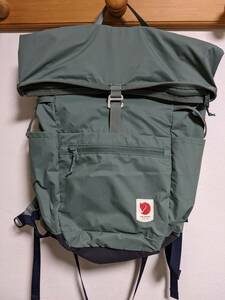 美品 Fjallraven High Coast Foldsack 24 フェールラーベン リュック バックパック 24リットル グリーン