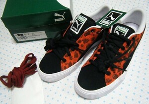 プーマ　PUMA SUEDE SKATE NITRO ANIMAL　カジュルスニーカー&スケートボード用レザーシューズ 赤系　サイズ 25.0㌢　クッションインソール