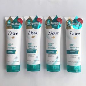 【4本】Dove ダヴ センシティブマイルド 洗顔料
