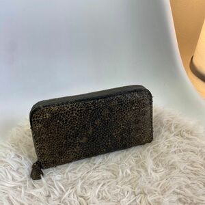 【BOTTEGA VENETA】ボッテガ ヴェネタ 長財布 ラウンドファスナー パイソン