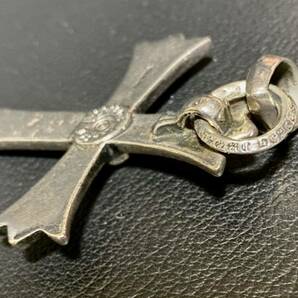 【中古】 CHROME HEARTS クロムハーツ ラージクロス Wベイル ネックレス ペンダントトップ シルバー 925の画像7