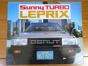 *B11 Sunny турбо rupli каталог Nissan Showa 57 год 9 месяц Sunny TURBO LEPRIX*