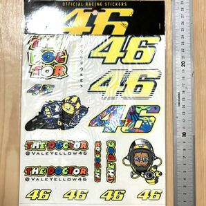 ★VR46 バレンティーノ ロッシ オフィシャルレーシングステッカー ステッカーセット Bigサイズ Valentino Rossi 240mm x 200mm★の画像3