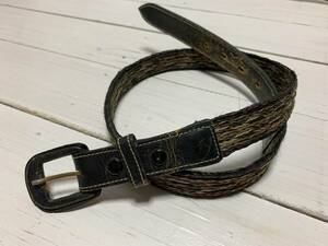 ホースヘア ベルト 30 馬の毛 horse hair belt 黒 ブラック ホースヘアー 2