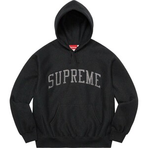 送料無料 Supreme Glitter Arc Hooded Sweatshirt Black Size L SS23 シュプリーム グリッター アーク フーデッド スウェット パーカー