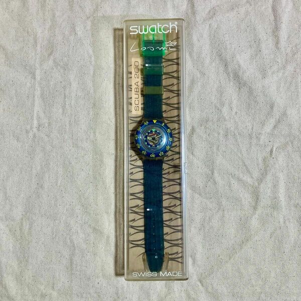 Swatch Scuba 200 Anguilla SDK120 ケース付き稼働品 スウォッチ