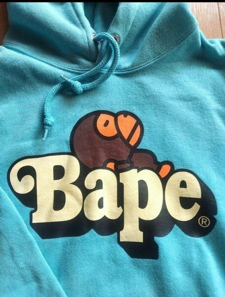 BAPE パーカー　APE マイロ　エイプ　リバースウィーブ　XS