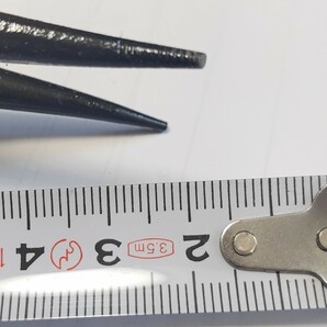 スナップリングプライヤー 63-2A 軸用 曲げ爪 ばね付き 黄し② リング使用範囲:25～80mm 全長:175mm 爪先端径:1.2mm 高品質 訳有の画像4