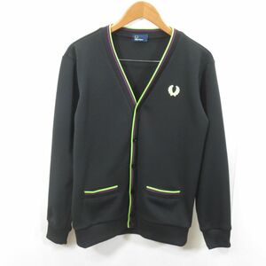 FRED PERRY ティップド ジャージ カーディガン sizeL/フレッドペリー　0305