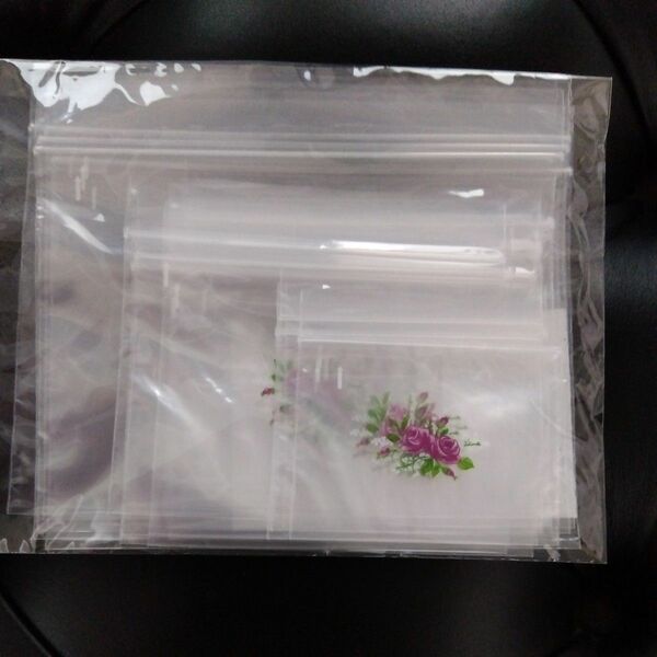 ユニパック 花柄　チャック付き整理袋　3種類　20袋