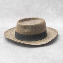 美品『Ecua-Andino Hats』パナマハット カンカン帽 XL エクアドル製 エクアアンディーノ レディース 管理385_画像2