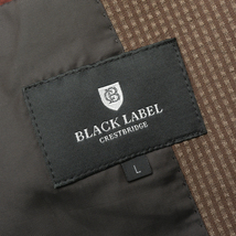 洗練デザイン『BLACK LABEL CREST BRIDGE』春夏テーラードジャケット Lサイズ ブラウン 日本製 三陽商会 ブラックレーベル メンズ 管理364_画像5