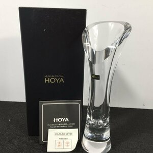 MUSEUM　CRYSTAL　HOYA　ホヤクリスタル　フラワーベース　花器　箱付　TH3.099