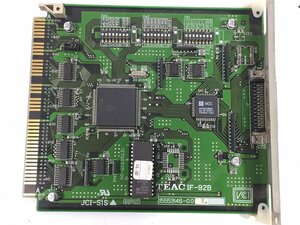 TEAC　　ティアック　　PC98　Cバス用　インターフェイスボード　　IF-92B　　現状品　　CJ4.005　/05