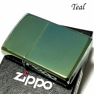 ZIPPO ライター ティール グリーン ジッポ 無地 シンプル スタンダード 鏡面 緑 かっこいい おしゃれ 定番 メンズ