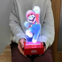 マリオ アクリルライト スーパーマリオ 光る 置物 雑貨 プレゼント ギフト ゲーム かっこいい キャラクター おもちゃ インテリア_画像6