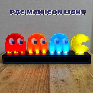 パックマン アイコンライト 光る かわいい 置物 かわいい 雑貨 ディスプレイ プレゼント ギフト ゲーム PACMAN かっこいい