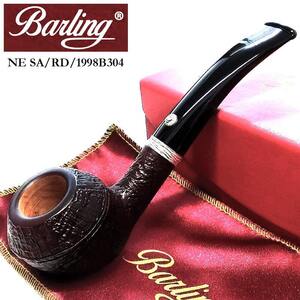 パイプ Barling バーリング ネルソン サンドブラスト 喫煙具 スターリングシルバー NELSON SA/RD 1819 純銀 ライオン 9mm