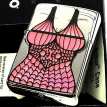 ZIPPO アーマー SEXY CHANGE 2007年製 一点物 ジッポ ライター 絶版品 両面柄違い メタル貼り シルバー 薔薇 セクシー 廃盤_画像1