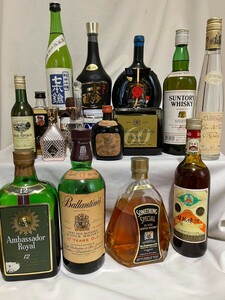 訳有　液面低下品含む　お酒いろいろ　17本セット　未開栓　ミニボトル　まとめ　ウイスキー　焼酎　日本酒等　サントリー　ローヤル　　