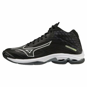 28,5 см Mizuno волейбольные туфли, осветляя Z7 Mid V1GA225001 Black X White
