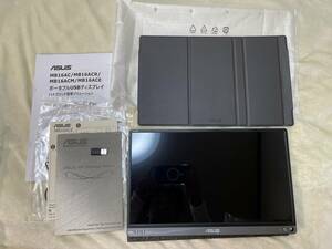 【ほぼ新品】【長期保証期間中】ASUS エイスース　Zen Screen　MB16ACE　USB A-C変換アダプタ付属　保護ガラス施工済