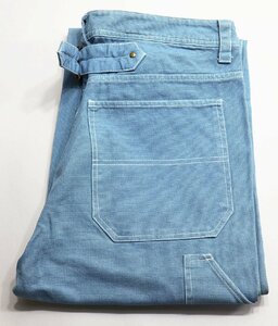 ROUND HOUSE (ラウンドハウス) Cotton Duck Work Pants / コットンダック ワークパンツ 未使用品(ヤケあり) サックス size L / ペインター