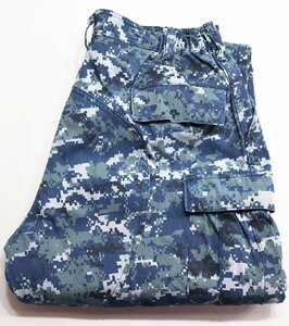 米海軍実物 U.S.NAVY NWU デジタルパターン カモパンツ カーゴパンツ size L