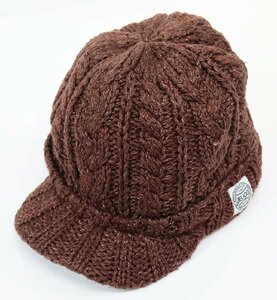 JELADO (ジェラード) KNIT CAP / ツバ付き ニットキャップ AB03711 チョコレートブラウン / ニット帽 / コットン