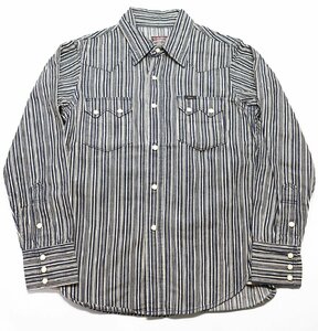 UES ( утиль ) Hickory Western Shirt / Random Hickory рубашка в ковбойском стиле прекрасный товар size 0(XS)