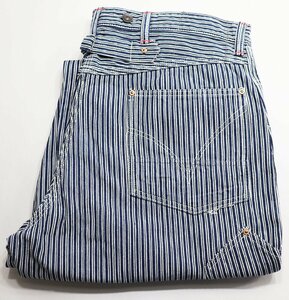 The REAL McCOYS (リアルマッコイズ) Random Stripe Work Pants / ランダムストライプ ワークパンツ 美品 w36 / ジョーマッコイ