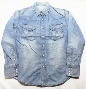 WRANGLER (ラングラー) Lot W1927 Denim Western Shirt / デニムウエスタンシャツ size S