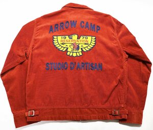 Studio D'artisan (ステュディオダルチザン) Corduroy Jacket / コーデュロイジャケット “ARROW CAMP” Lot 4548 美品 オレンジ size 42
