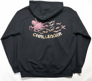 CHALLENGER (チャレンジャー) OCTOPUS HOODIE / オクトパスフーディ ブラック size M / スウェットパーカー