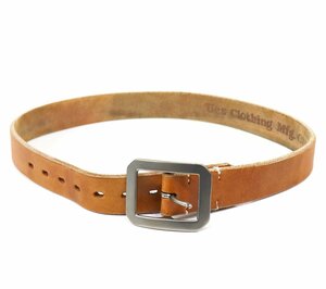 UES (ウエス) SQUARE BUCKLE BELT - 84-SB - / スクエアバックルベルト ヌメ w32