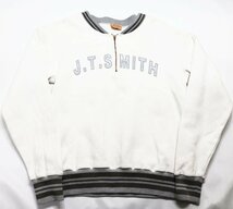 Pherrow's (フェローズ) Half Zip Sweatshirts / ハーフジップスウェット “J.F.SMITH” ホワイト size M_画像1